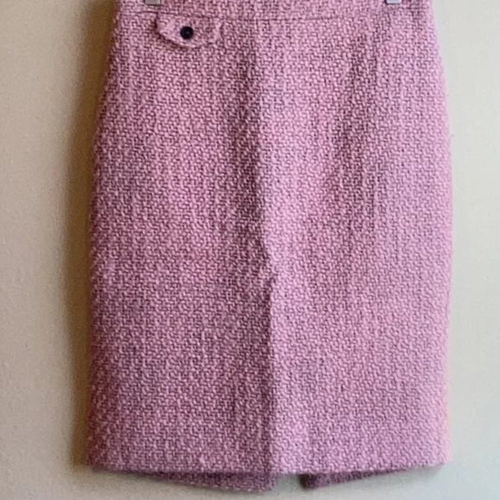J.Crew pink Barbie wool no. 2 pencil skirt size 0